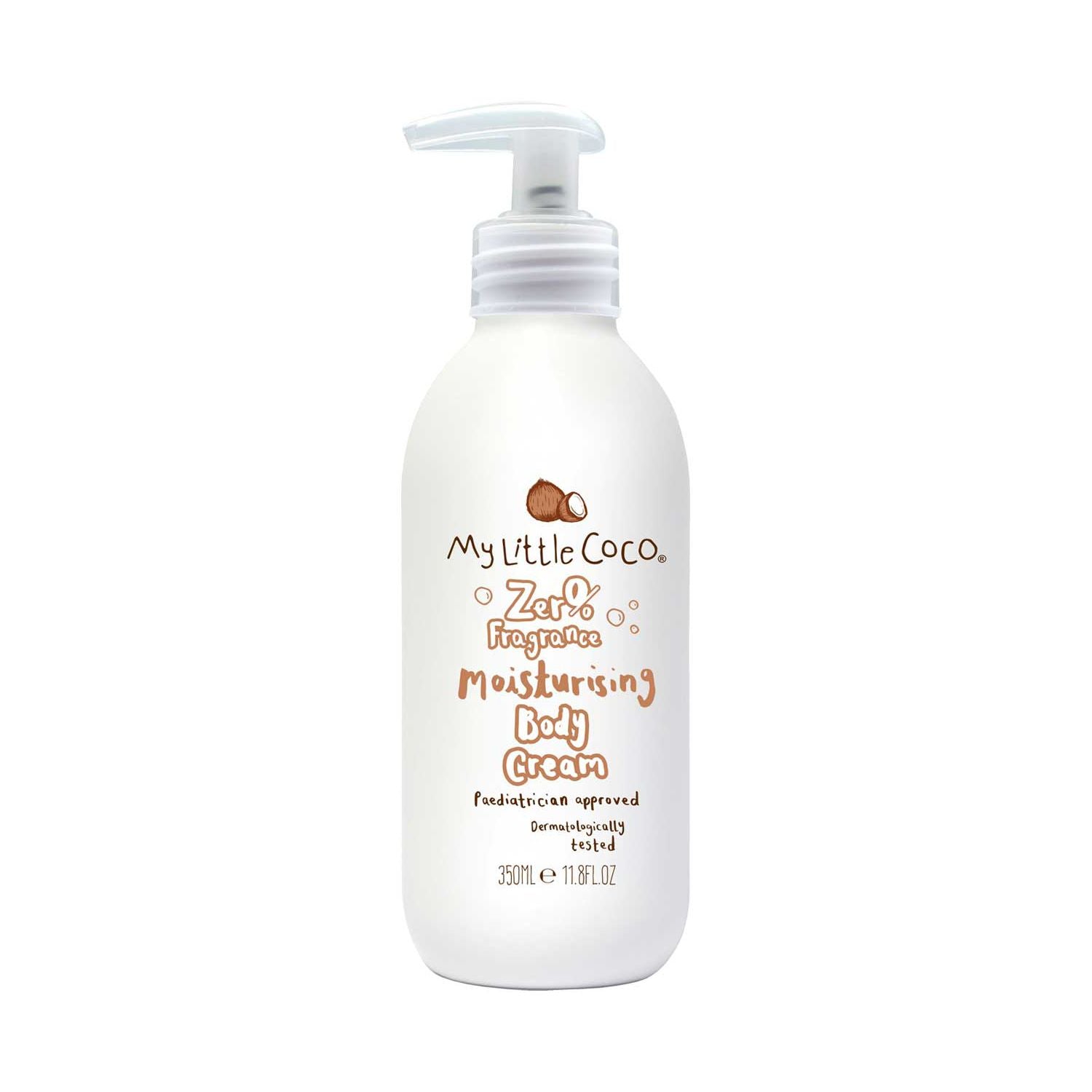 My Little Coco Zero Fragrance Moisturising Body Cream 350ml, imported from the UK