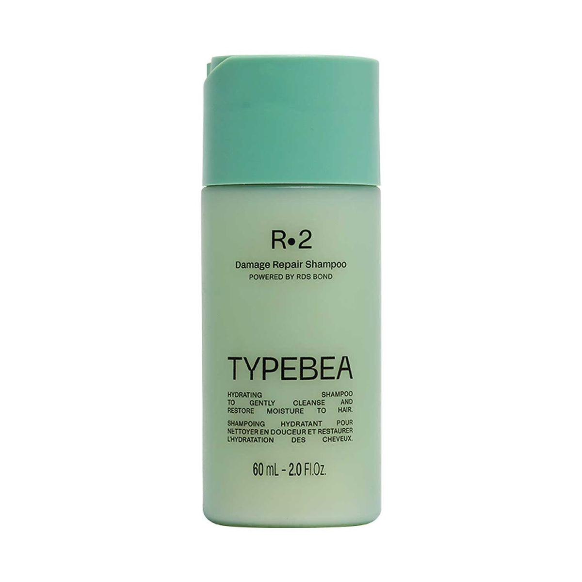 TYPEBEA Mini R2 damage repair shampoo 60ml, imported from the UK