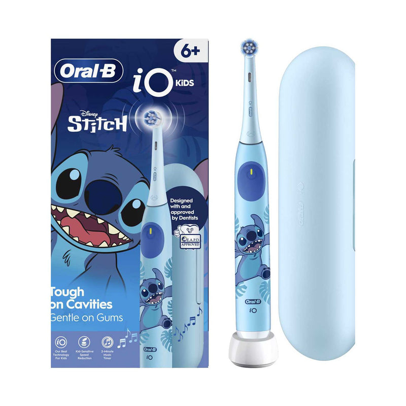 Oral-B iO Kids Disney Stitch electric toothbrush with travel case (British brand)