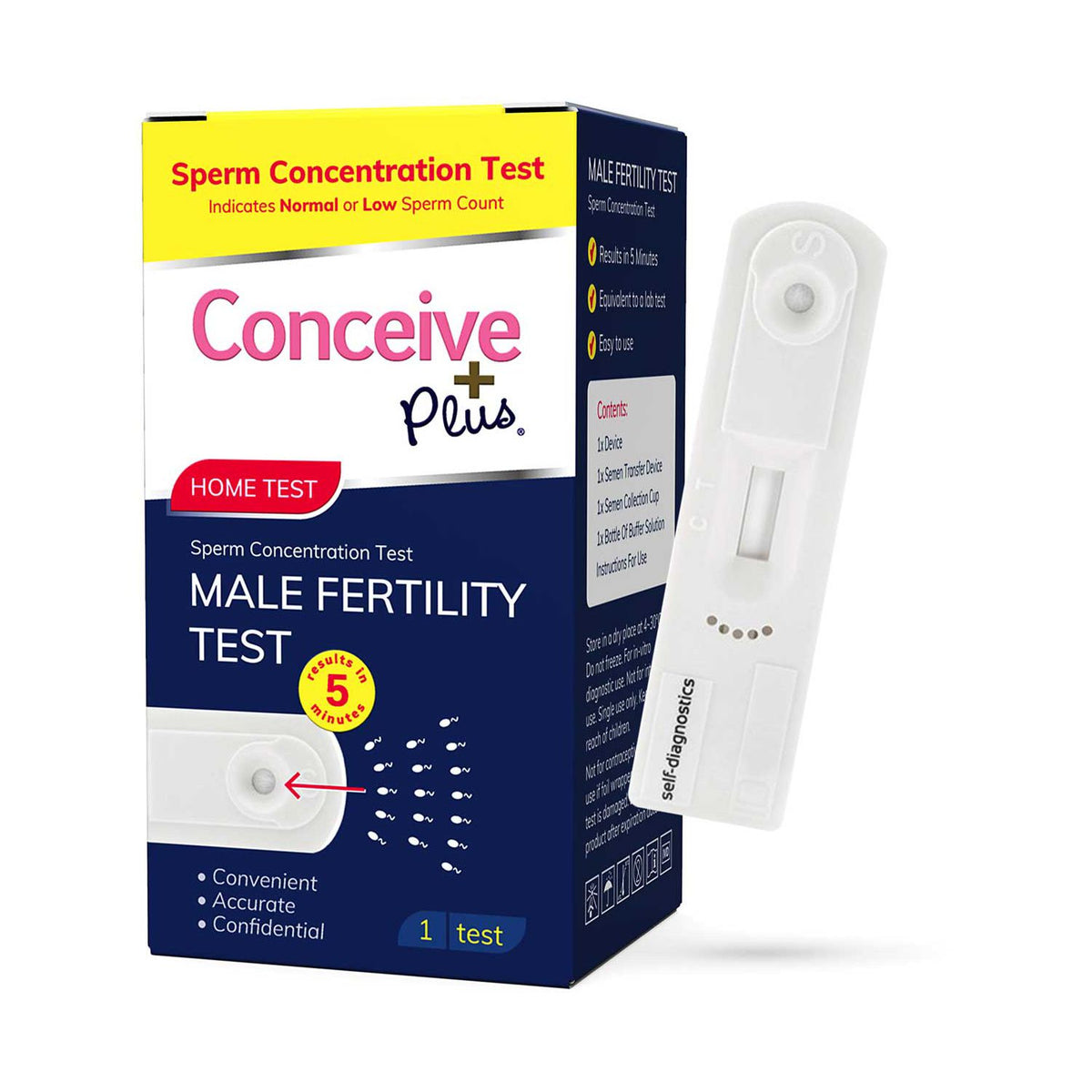 Conceive Plus male fertility sperm test, imported from the UK
