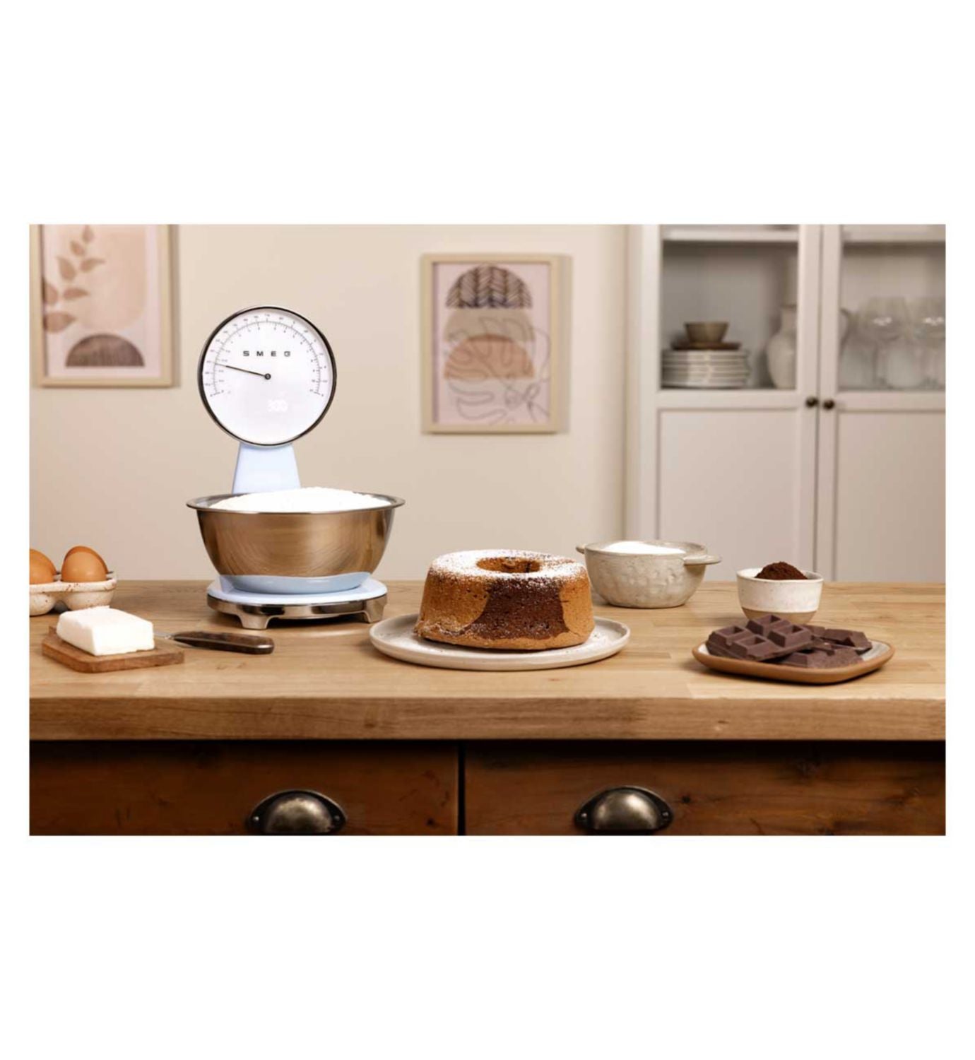 Smeg kitchen scales pastel blue - British product