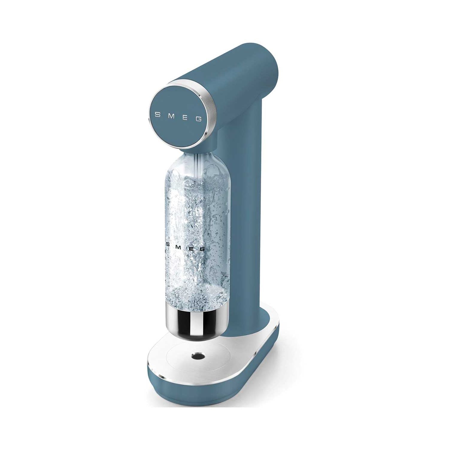 Smeg soda maker in storm blue 800ml, UK version