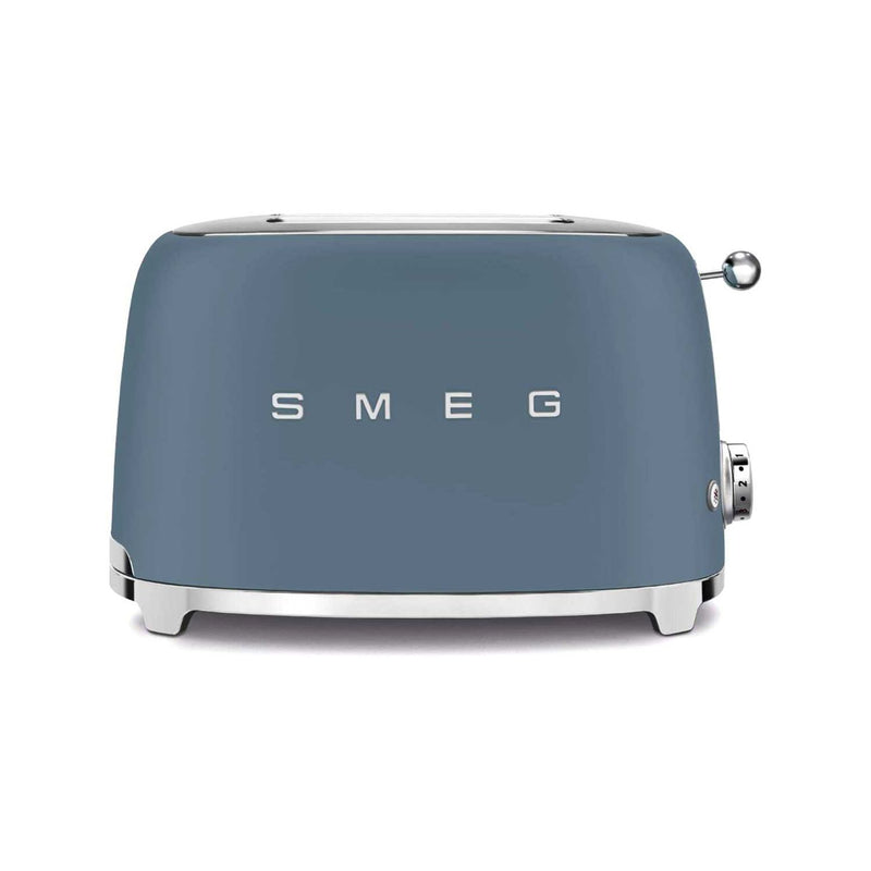 Smeg matte storm blue two slice toaster, UK version