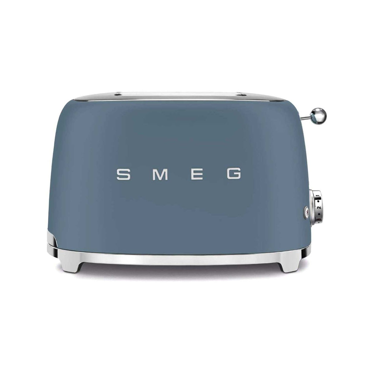 Smeg matte storm blue two slice toaster, UK version