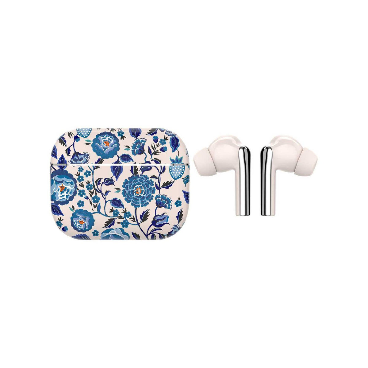 VQ Skylark Cath Kidston Strawberry Gardens Blue earbuds (British brand)