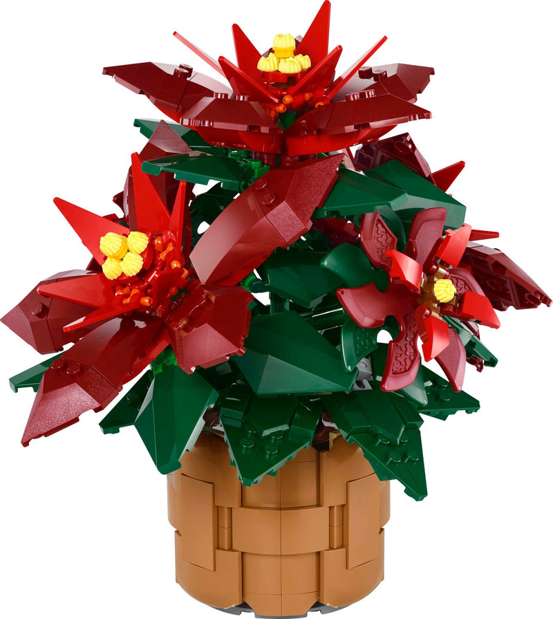 LEGO Poinsettia plant model 608 pieces, imported from the UK