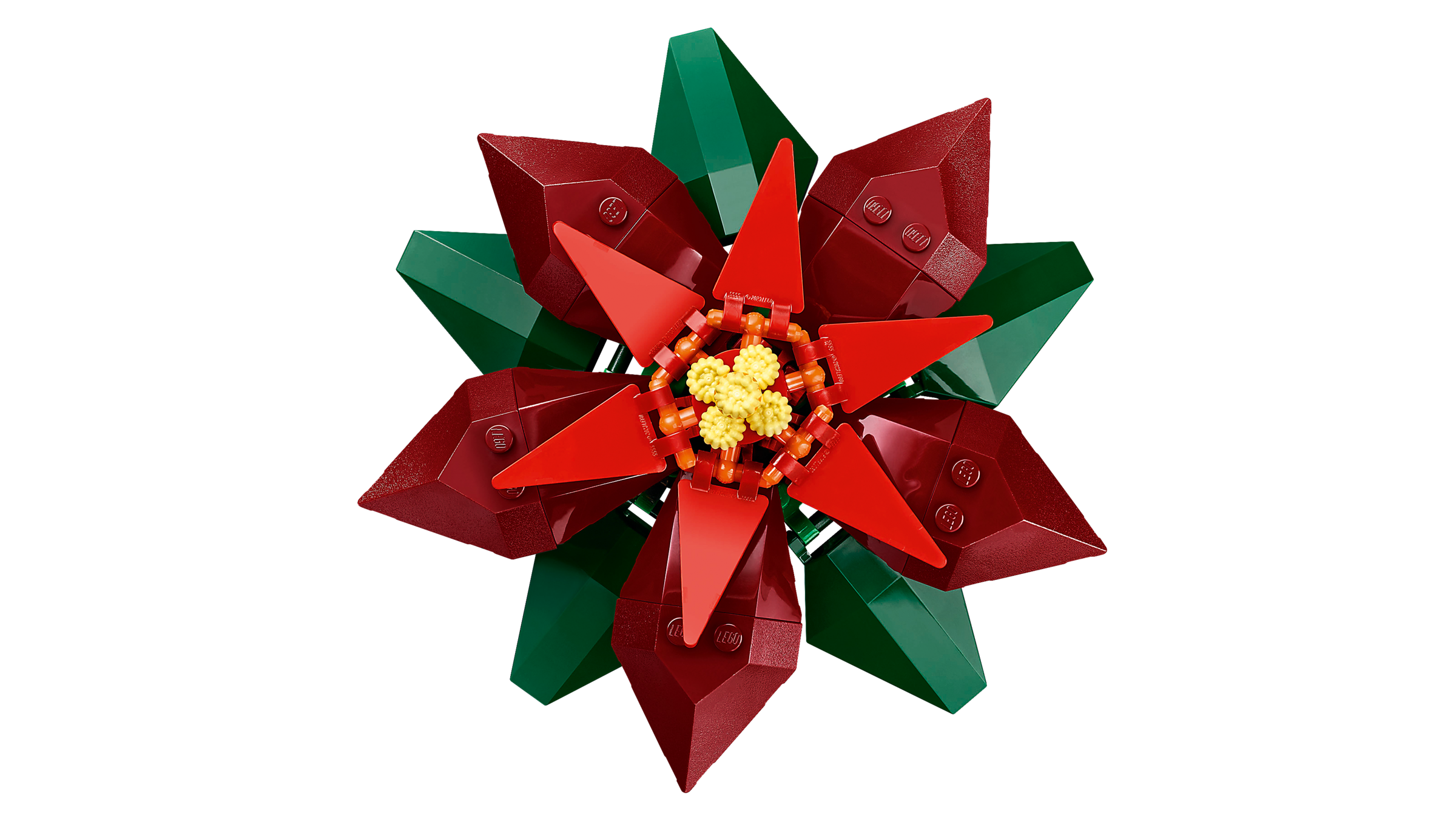 LEGO Poinsettia plant model 608 pieces, imported from the UK