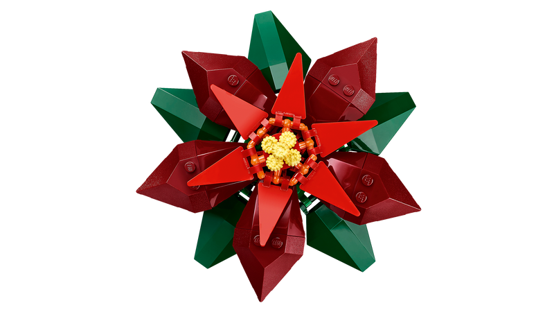 LEGO Poinsettia plant model 608 pieces, imported from the UK
