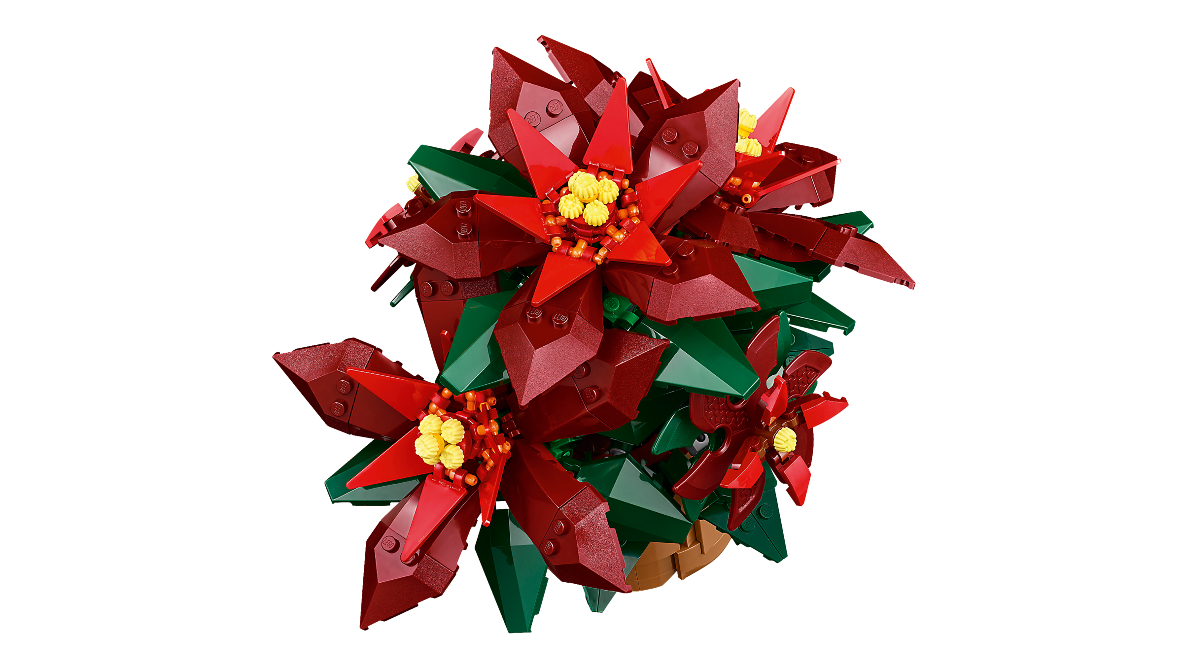 LEGO Poinsettia plant model 608 pieces, imported from the UK