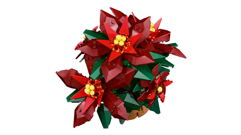 LEGO Poinsettia plant model 608 pieces, imported from the UK