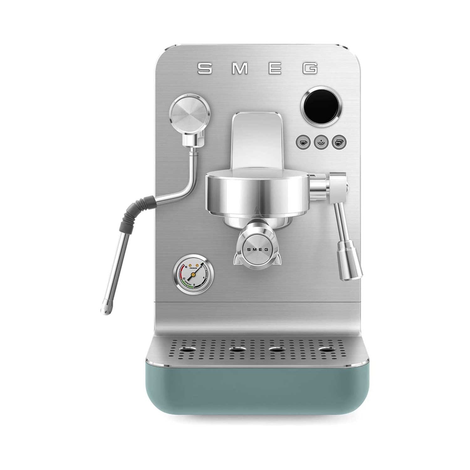 Smeg Mini Pro espresso coffee machine emerald green (British brand)