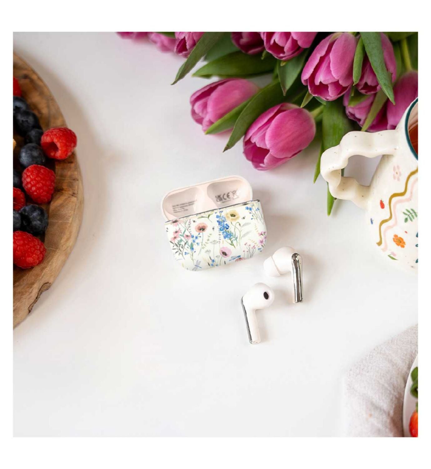 VQ Skylark earbuds Laura Ashley Alford Meadow - British product