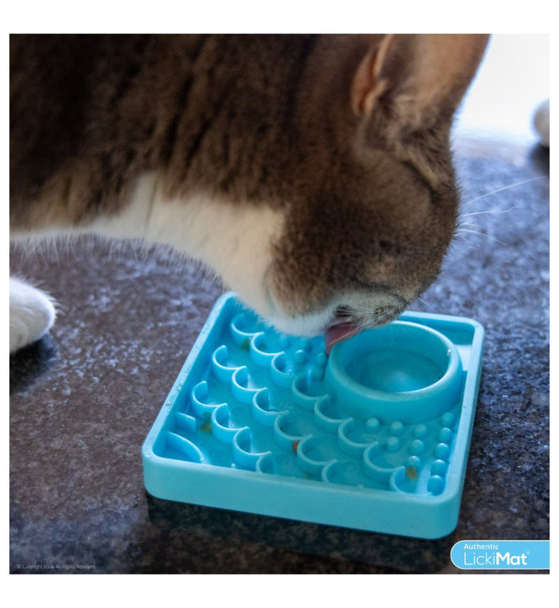 LickiMat Kitty slow feeder 15cm, imported from the UK