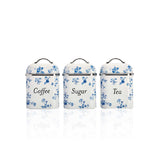 Laura Ashley China Rose canister set three-piece (British brand)