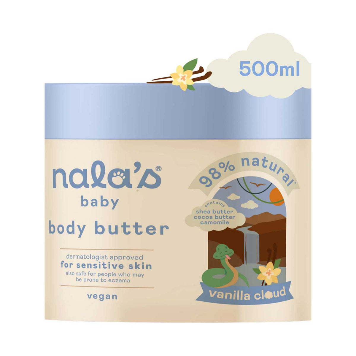 Nala's Baby Vanilla Cloud body butter 500ml, UK version