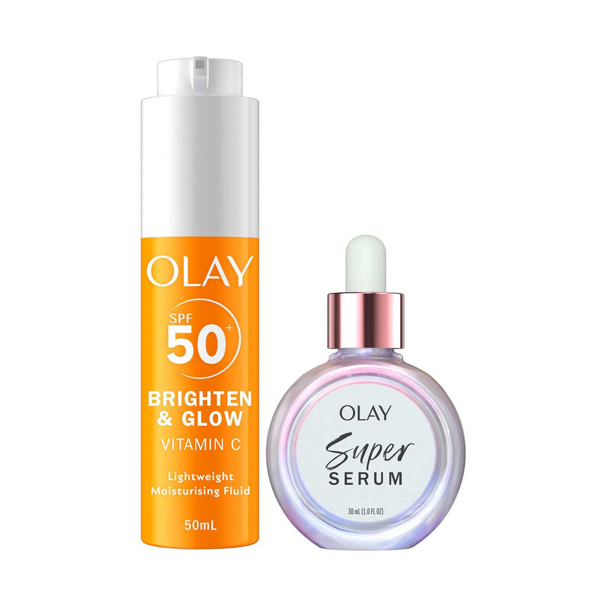Olay Vitamin C Brighten & Glow moisturiser and serum bundle - British product
