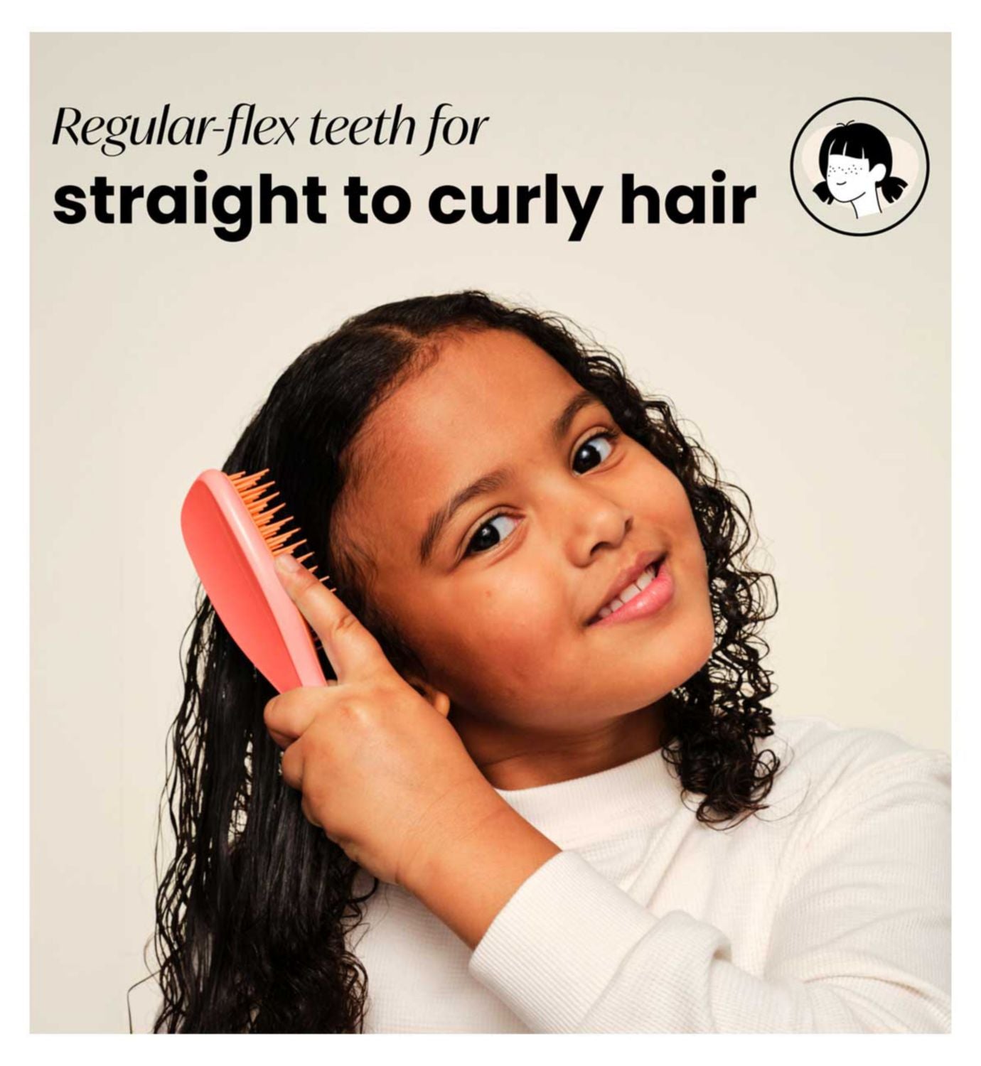 Tangle Teezer mini detangler Salmon Pink Apricot, UK version