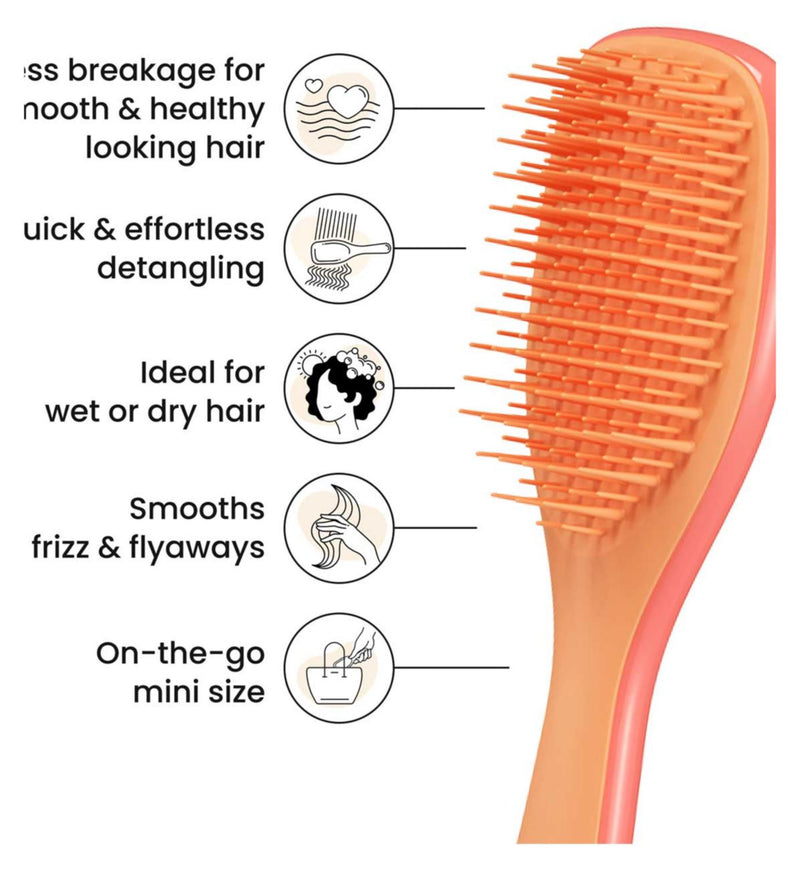 Tangle Teezer mini detangler Salmon Pink Apricot, UK version