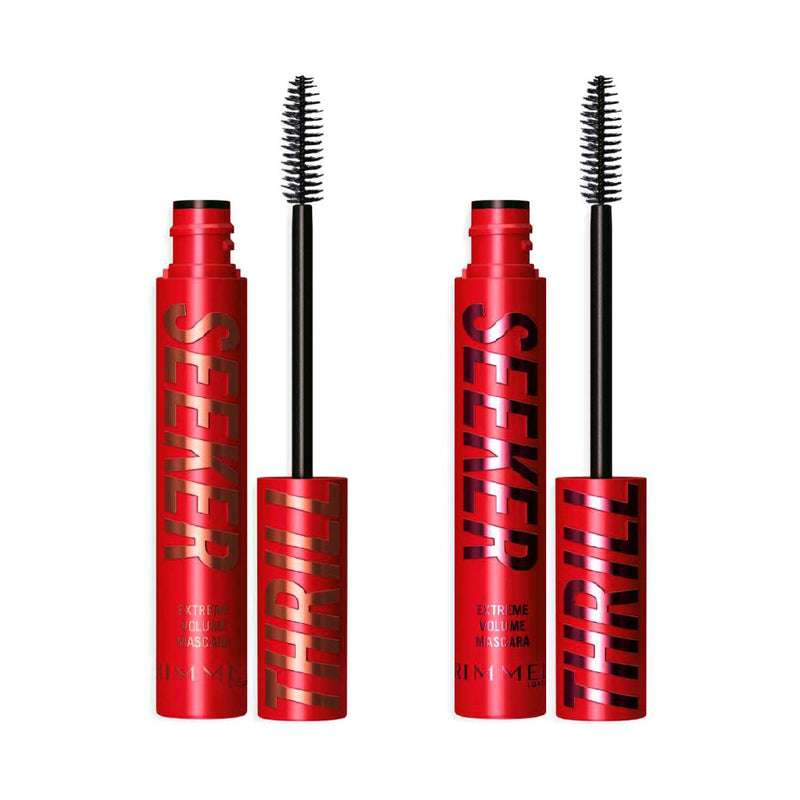 Rimmel Double the Thrill mascara bundle in black and brown - British product
