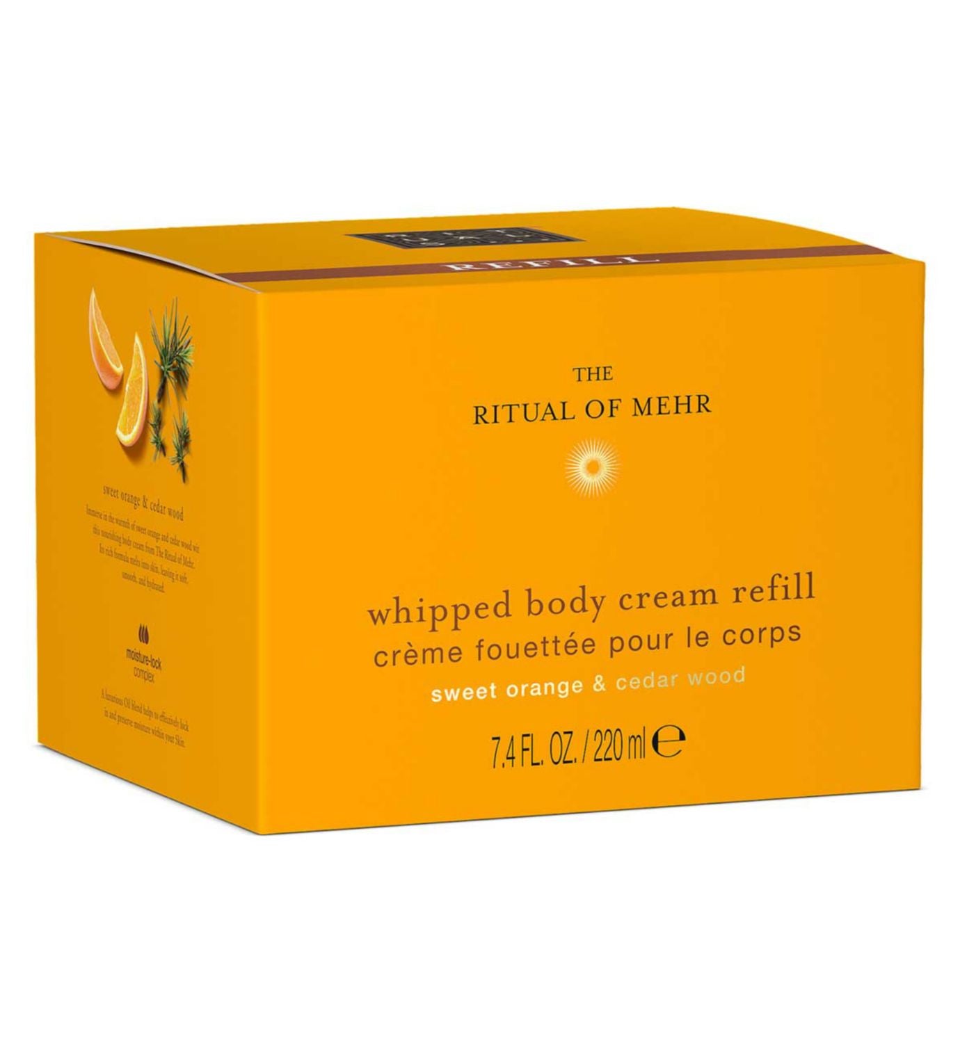 Rituals whipped body cream refill Sweet Orange Cedar Wood 220ml, UK version