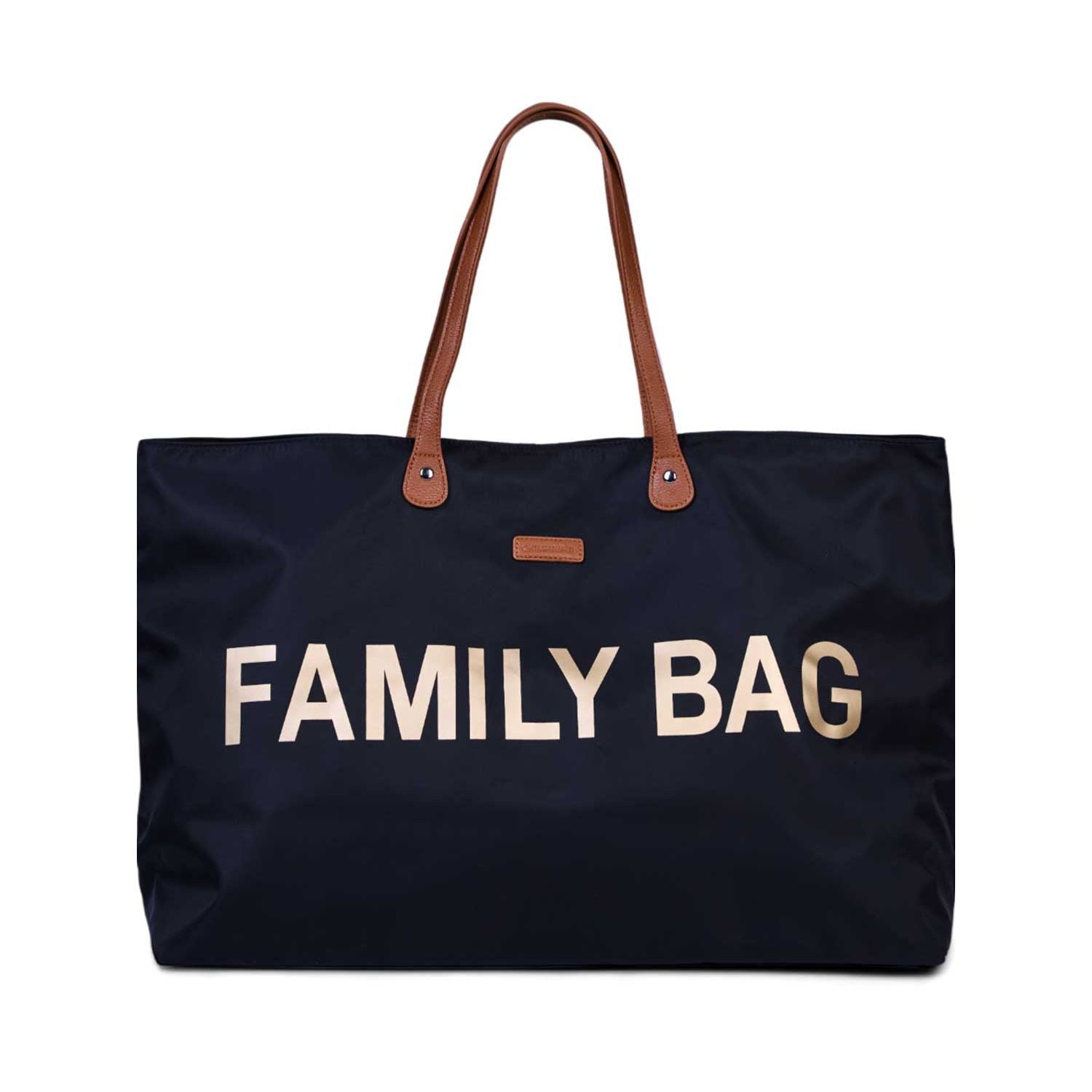 Childhome Family Bag Black/Gold nursery bag, imported from the UK