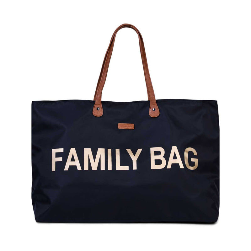 Childhome Family Bag Black/Gold nursery bag, imported from the UK