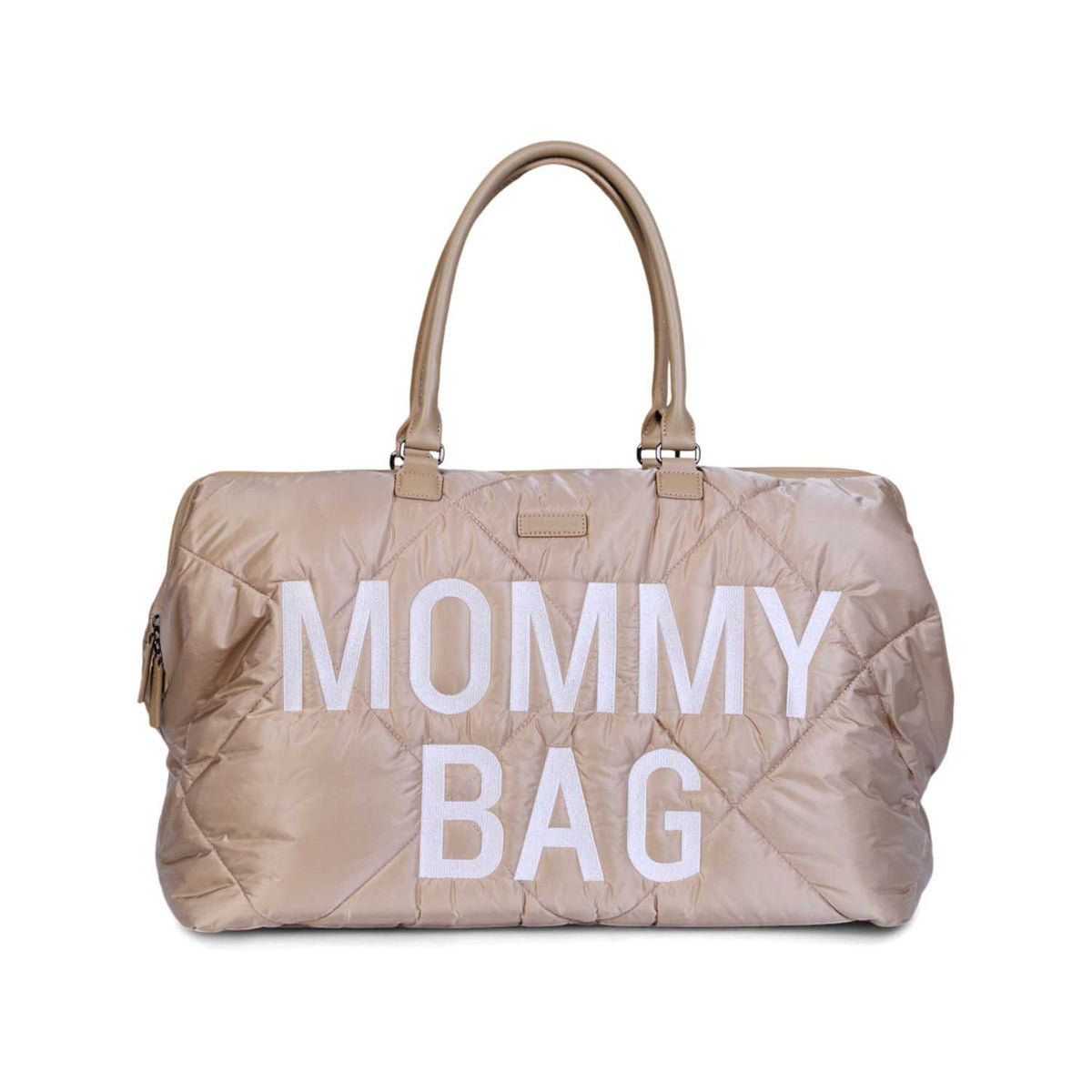 Childhome Mommy Bag Puffered Beige, spacious diaper bag (British brand)