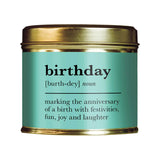 Shearer Candles Birthday French vanilla tin candle 204g, UK version