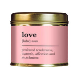 Shearer Candles Love Tin Candle 204g, imported from the UK