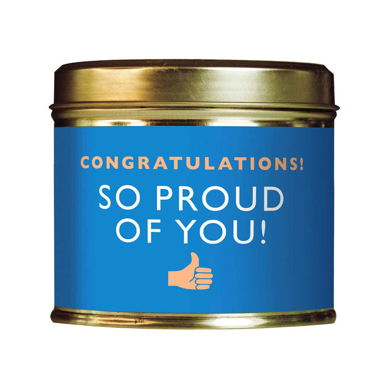 Shearer Candles Congratulations tin candle 204g (British brand)