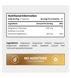 Vitabright Magnesium Glycinate 180 capsules (British brand)