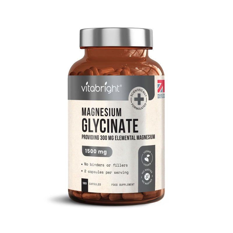Vitabright Magnesium Glycinate Capsules 3 Month Supply 180s