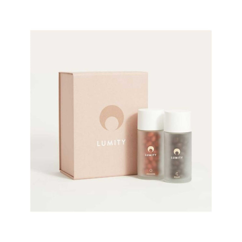 Lumity female morning and night supplement starter kit, imported from the UK