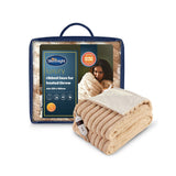 Silentnight luxury ribbed faux fur heated throw 120x160cm, UK version