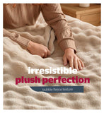 Silentnight Snugsie bubble fleece blanket natural, UK version