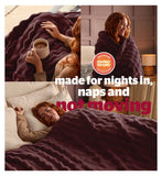 Silentnight Snugsie bubble fleece blanket berry (British brand)