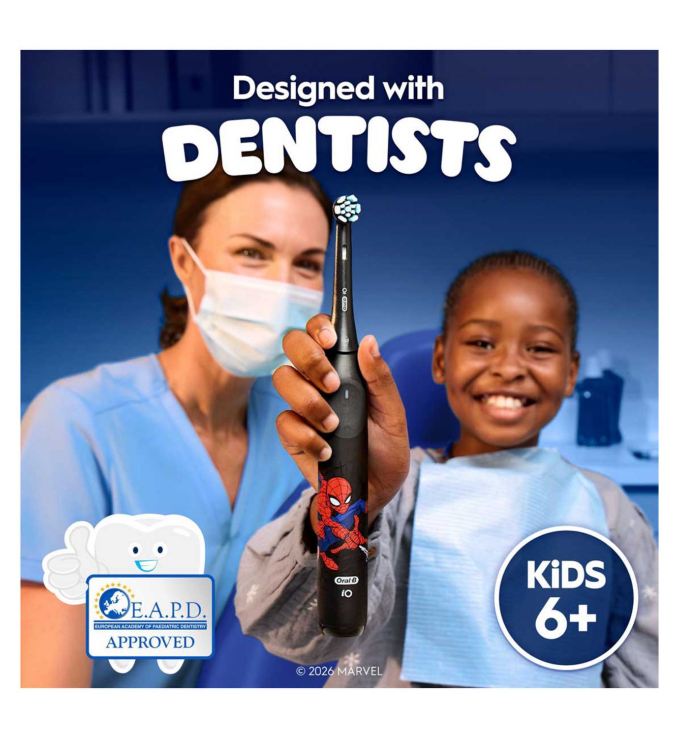 Oral-B toothbrush heads Kids Spiderman 2 pack (British brand)