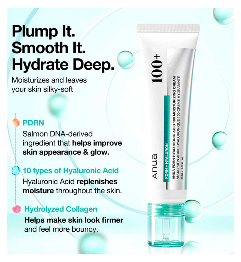 Anua moisturising cream PDRN Hyaluronic Acid 60ml, UK version
