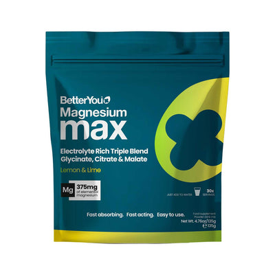 Boots BetterYou Magnesium Max Lemon and Lime Magnesium Supplement Drink Mix 135g- Buy online at McGrocer
