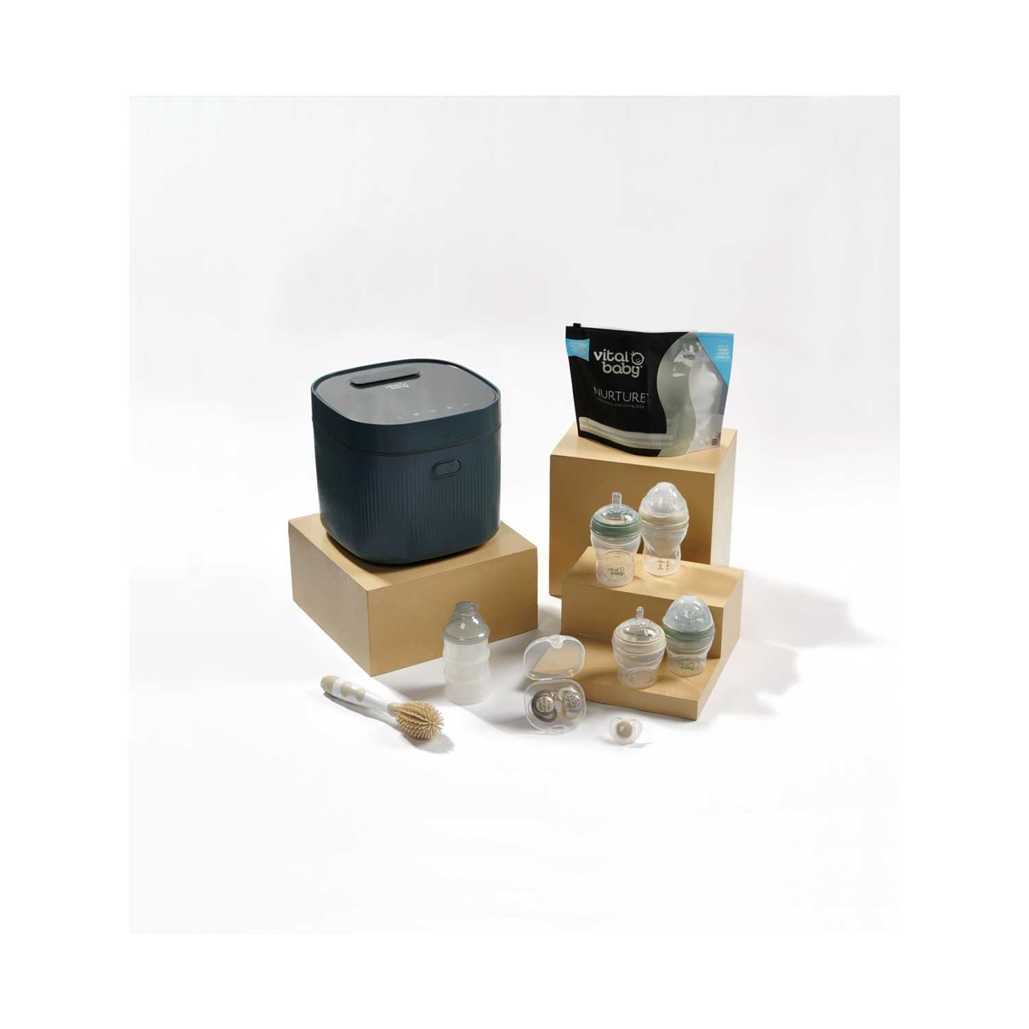 Vital Baby Nurture Sterilising Set Smoky Blue (British brand)