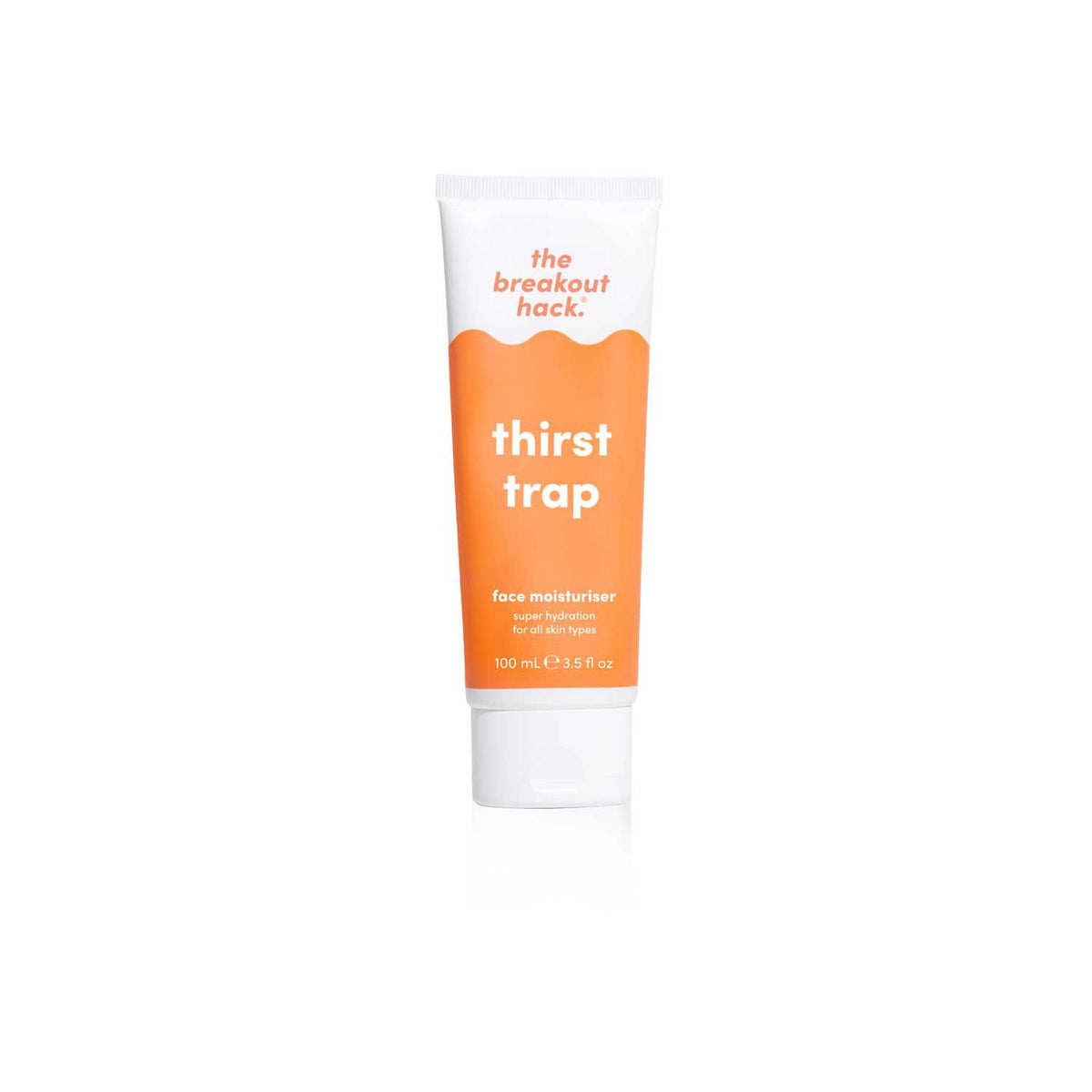 The Breakout Hack Thirst Trap moisturiser 100ml, imported from the UK