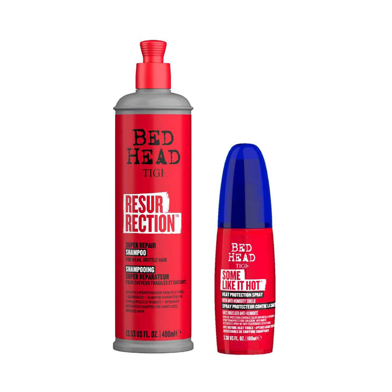 Bedhead Protect & Smooth bundle hair styling products, imported from the UK