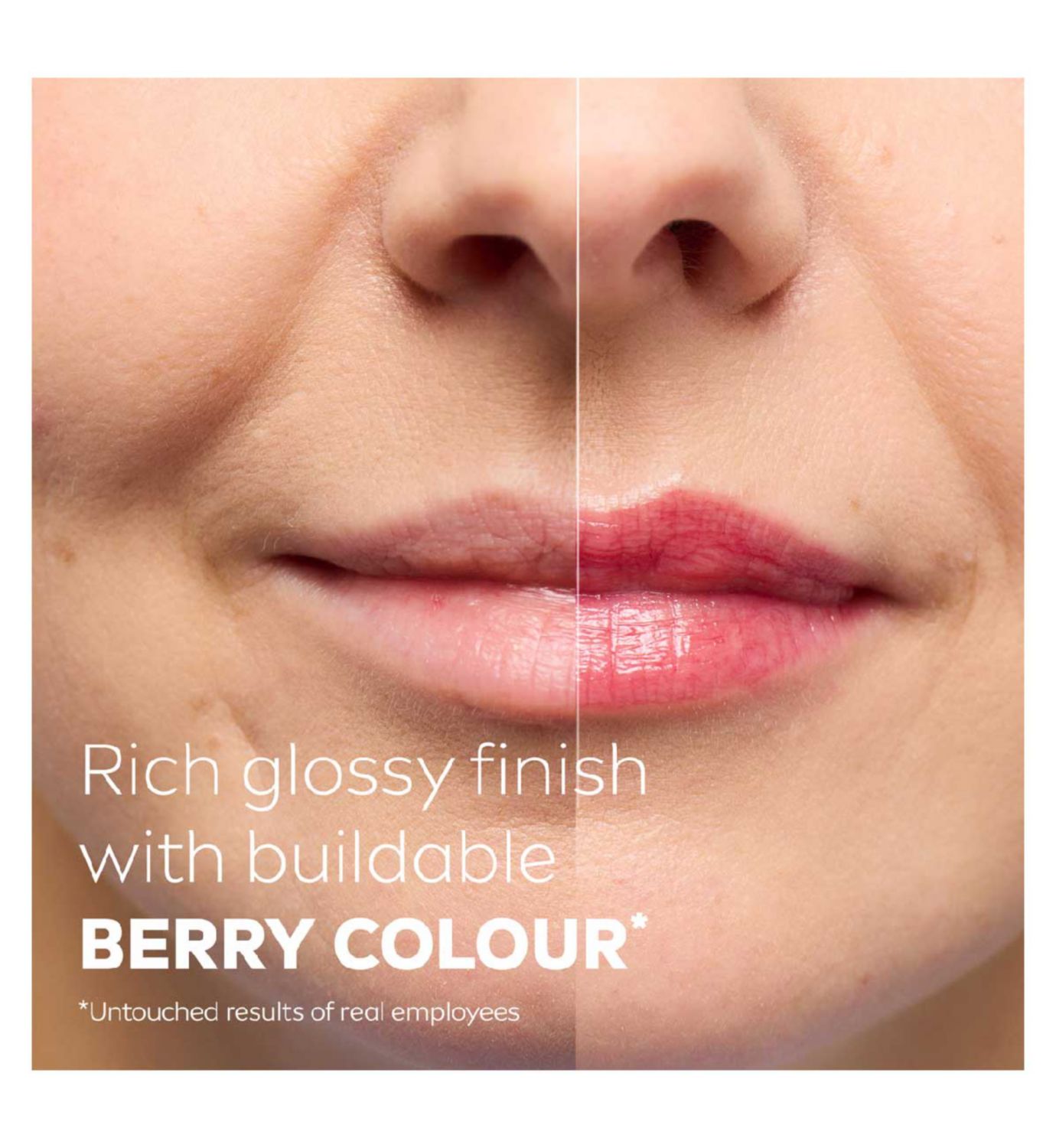 NIVEA Glowy Lips Berry lip balm tube 10ml, UK version