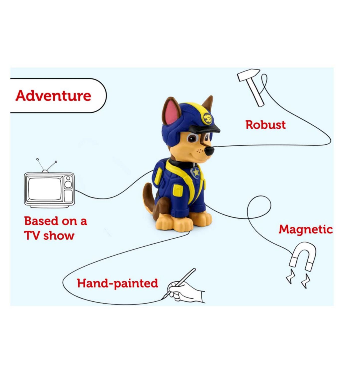 Tonies Chase Jungle Pups audio character, UK version
