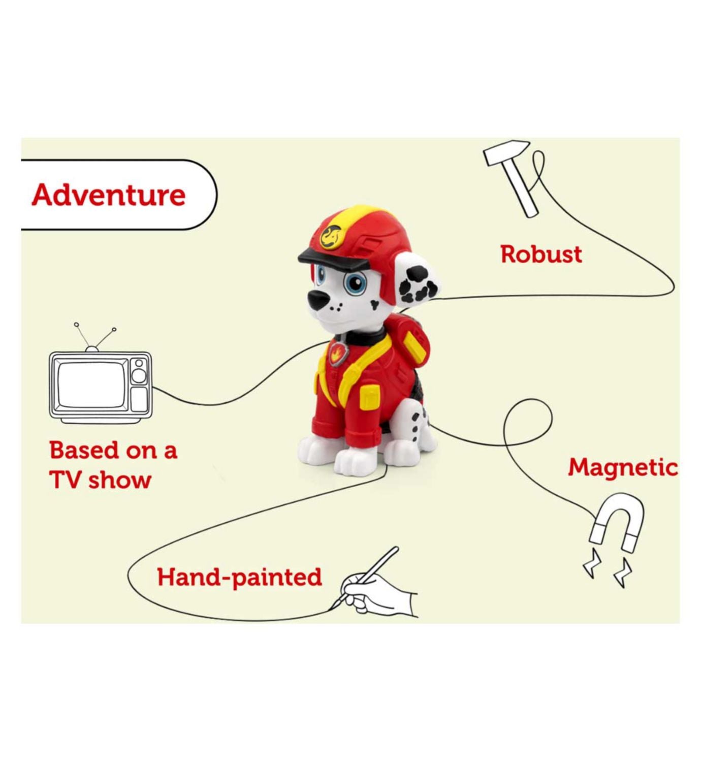 Tonies PAW Patrol Marshall Jungle Pups audio character, UK version