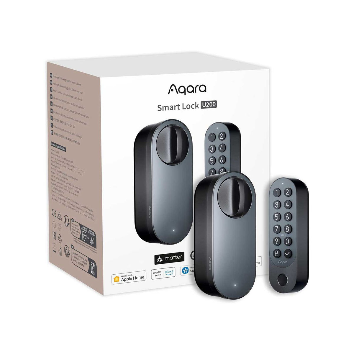 Aqara smart door lock U200 black (British brand)