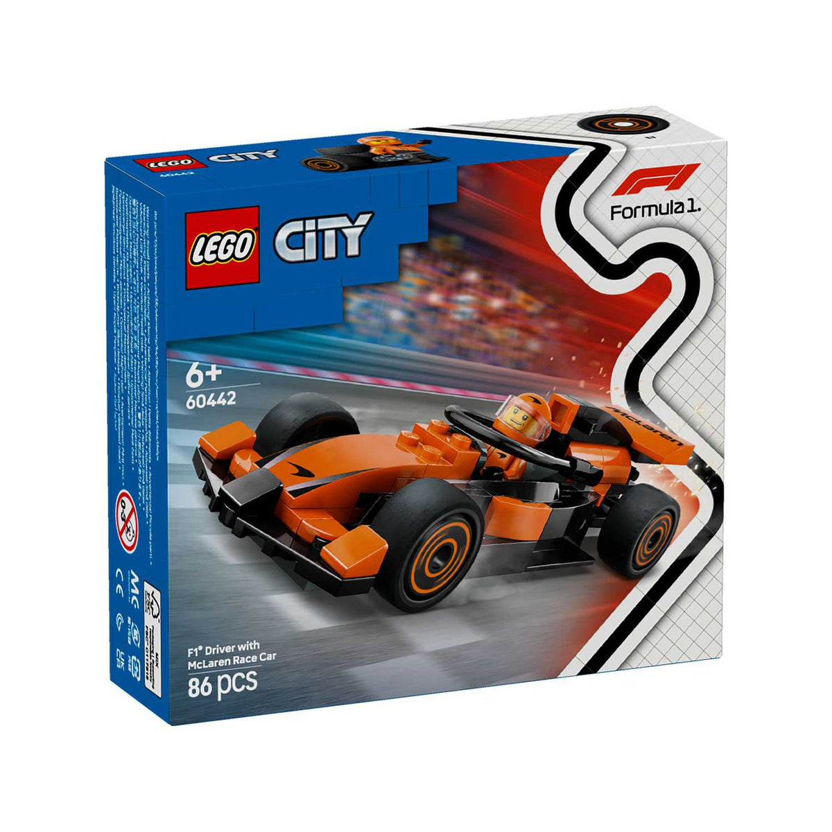 LEGO City F1 McLaren Race Car building set, UK version