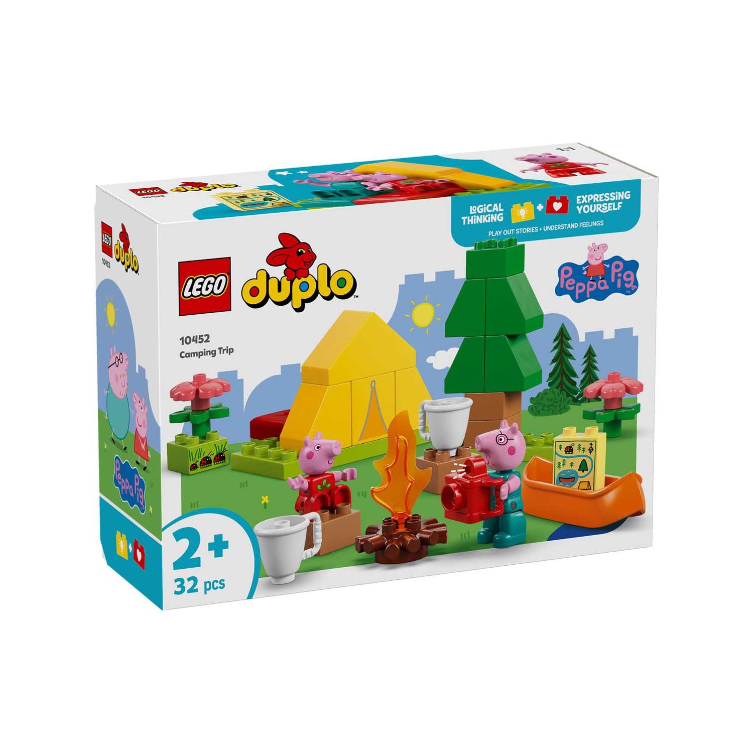 LEGO DUPLO building toy Peppa Pig Camping Trip, imported from the UK