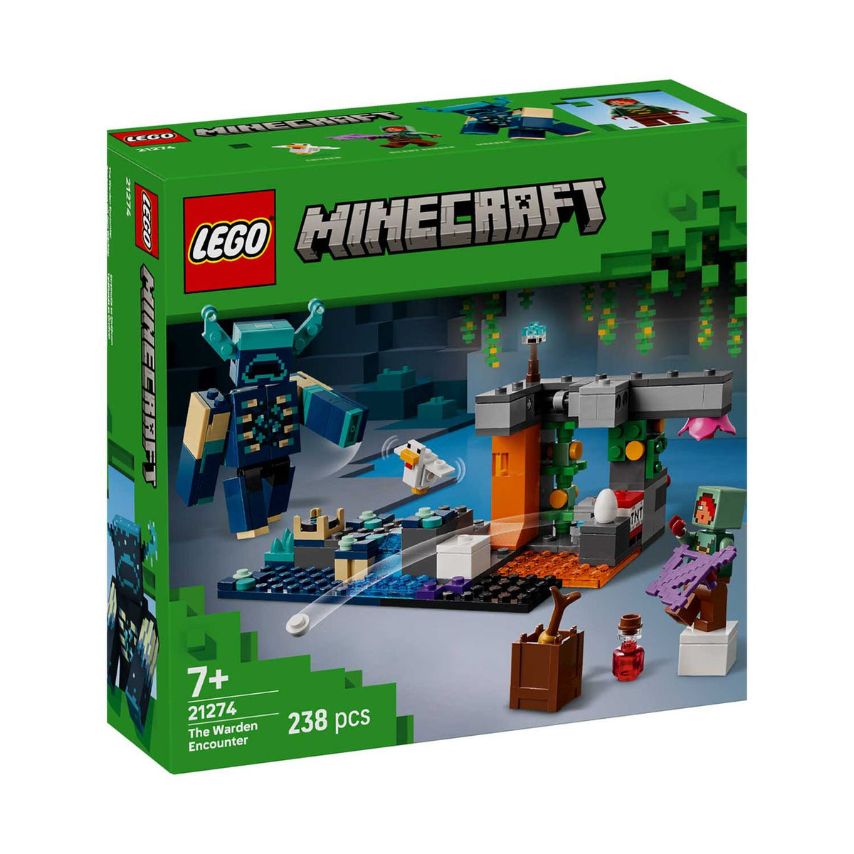 LEGO Minecraft The Warden Encounter building toy set, UK version