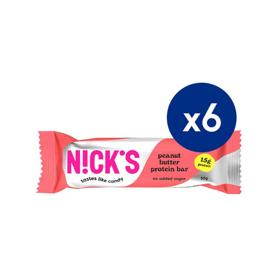 Boots Nick's Protein Bar Peanut Butter Bundle 6 x 50g- Buy online at McGrocer